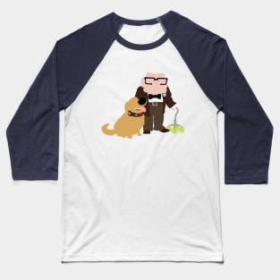 Old Man and His Loyal Dog Baseball T-Shirt